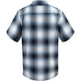 thumbnail image 4 of G-Style USA Western Casual Plaid Short Sleeve Button Up Shirt SS30 - Light Blue - X-Large, 4 of 5