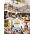 thumbnail image 5 of Spring Floral Table Cloth, Waterproof Tablecloth for Rectangle Tables, Elegant Flowers Farmhouse Botanical Rustic Reusable Washable Fabric Table Cover for Restaurant Kitchen Dining Tables 60"x102", 5 of 9