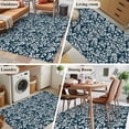 thumbnail image 5 of Area Rugs 2.7'x5', Navy Blue Spring Floral Carpet for Living Room Bedroom Dining Room, Farmhouse Flowers Elegant Pastoral Throw Kitchen Rugs Non Slip Washable Rectangle Indoor Outdoor Rugs, 5 of 8
