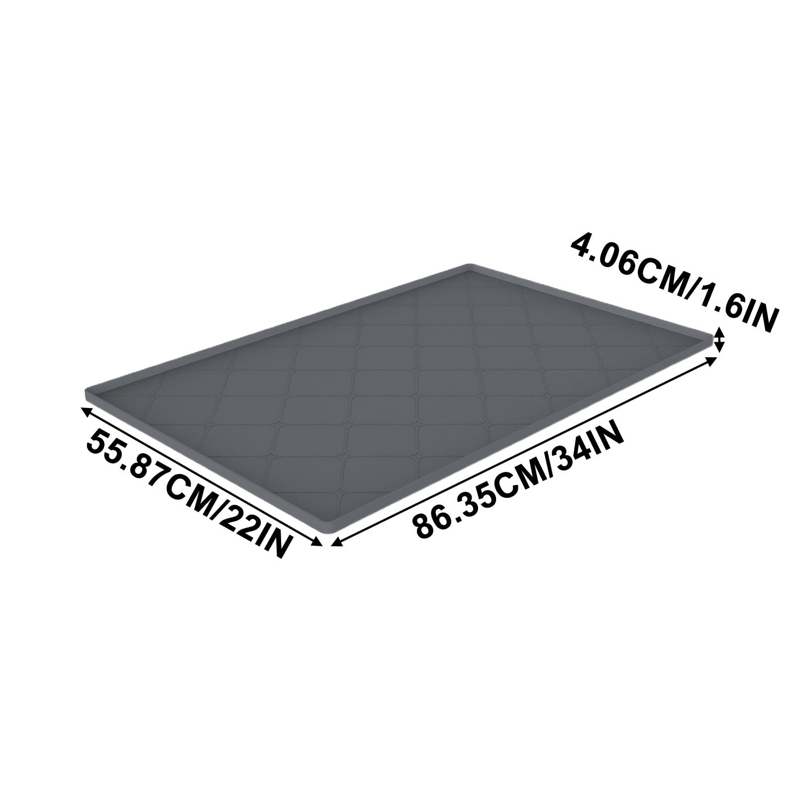 Drainage Tank Leak-Proof Pad Under Sink Mat Leak Proof Waterproof Storage Tray for Kitchen and Bathroom Cabinets(Dark Gray,1-Piece) Rkxzt