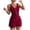 A Red, variant on Casual Summer Outfits 2 Piece Matching Clothing Set Women Fashion Casual Solid Color V Neck Sleeveless High Waisted Shorts White S