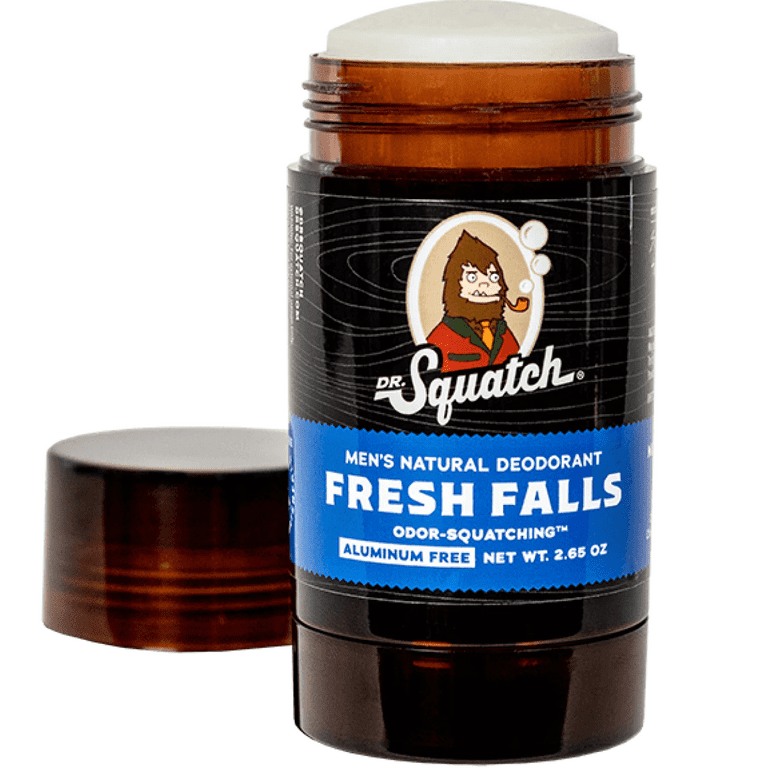 Doctor Squatch Deodorant for Men - Fresh Falls - 2.65 Ounces (1 Each)