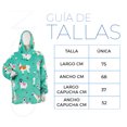 thumbnail image 5 of Sudadera Cobija con Capucha Afelpada Oversize Hoodie con Forro Polar Manta Extrasuave y Calida Mangas Largas para Niño y Niña Turquesa Llama Gaon, 5 of 5