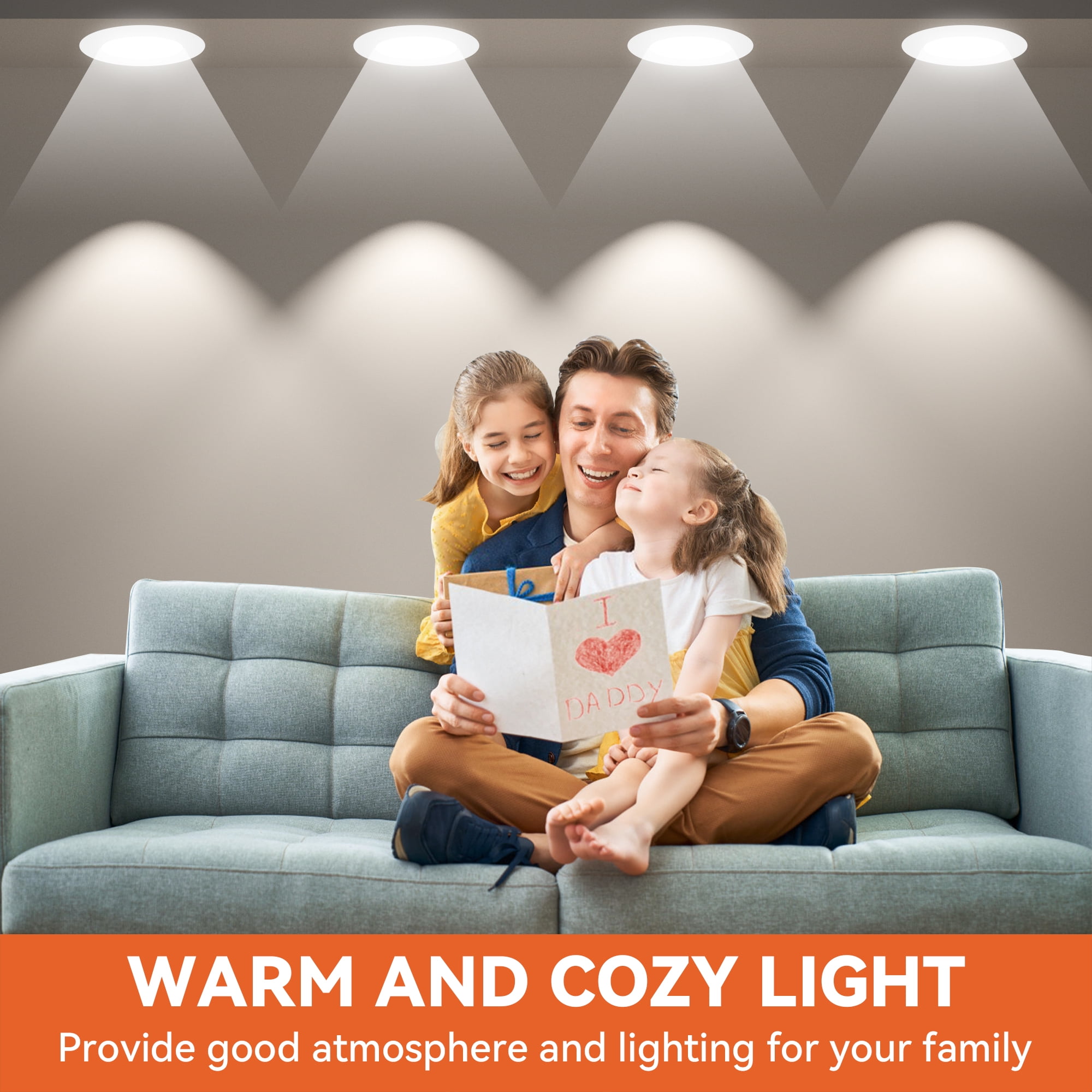 DAYBETTER 12 Pack BR30 Led Bulb 65W Equivalent, Dimmable Flood Light Bulbs Indoor, E26 Base, 5000K Daylight, 9W, 800 LM, Recessed Lighting Bulbs for Ceiling, Recessed Can, Living Room and Kitchen