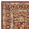 thumbnail image 4 of SAFAVIEH Valencia Weston Floral Bordered Polyester Runner Rug, Red, 2'3" x 12', 4 of 6