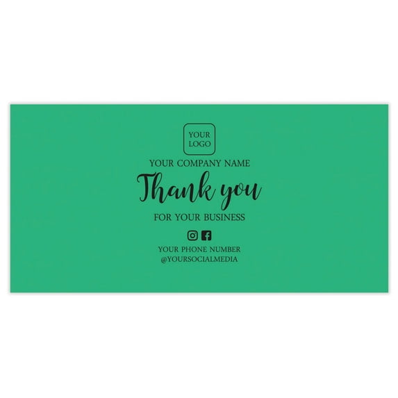 Printtoo Label for Small Business-100 RectangleCustom VinylPersonalized Labels for Packaging, Bottle, Brand Stickers-Classic Green, 5x3 Inches