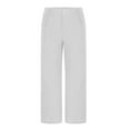 thumbnail image 6 of hotojiny Mens Cotton Linen Pants Breathable Solid Color Wide Leg Pants Summer Casual Beach Yoga Trousers with Pockets, 6 of 6