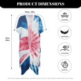 thumbnail image 6 of HELLHERO British Flag Print Women's Kimono Cardigan Cover Up Loose Polyester Quick Dry Beach Cover Ups for Women, 6 of 6