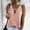 Pink, variant on SNKSDGM Female White Tank Top Woman with Built in Bra Undershirt Tank Top for Women Plus Size 3X Women V Neck Wrap Tank Top Sleeveless Top Solid Color Loose Basic Tank Top L