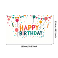 thumbnail image 3 of LUUFILx Happy Birthday Banner Backdrop Party Supplies Colorful Decorations Event Balloon Props Background Celebration Photography Decor Accents, 3 of 8