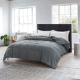 thumbnail image 3 of WhatsBedding Gray Comforter All Season Down Alternative Comforter,Hotel Luxury Box Stitch Quilted Duvet Insert with Tabs,Solid,Queen Size, 3 of 7