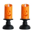 thumbnail image 2 of sruoe Flameless Candles, Wick Flameless Candle, Electronic Candles, Indoor Tabletop Decor, Battery Operated Flameless Lanterns, Candle Light for Halloween Christmas Party Holiday Decor, 2 of 7