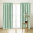 thumbnail image 4 of HDWUEN Fall Curtains Silk Luxury Terracotta Thermal Insulated Room Darkening Bedroom Window Drapes for Living Room, 4 of 5