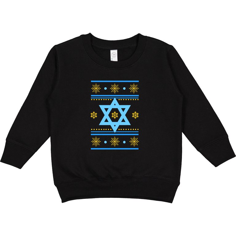 Hanukkah Ugly Sweater Style Toddler Sweatshirt photo 2