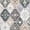 B-Gray, variant on Balacho Floral Mosaic Boho Patchwork Quilted Faux Wool Area Rug, 5' x 8', Gray