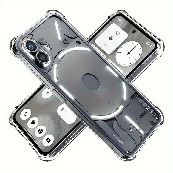 For Nothing Phone 2 Shockproof Case Clear TPU Rubber Soft Skin Back Cover