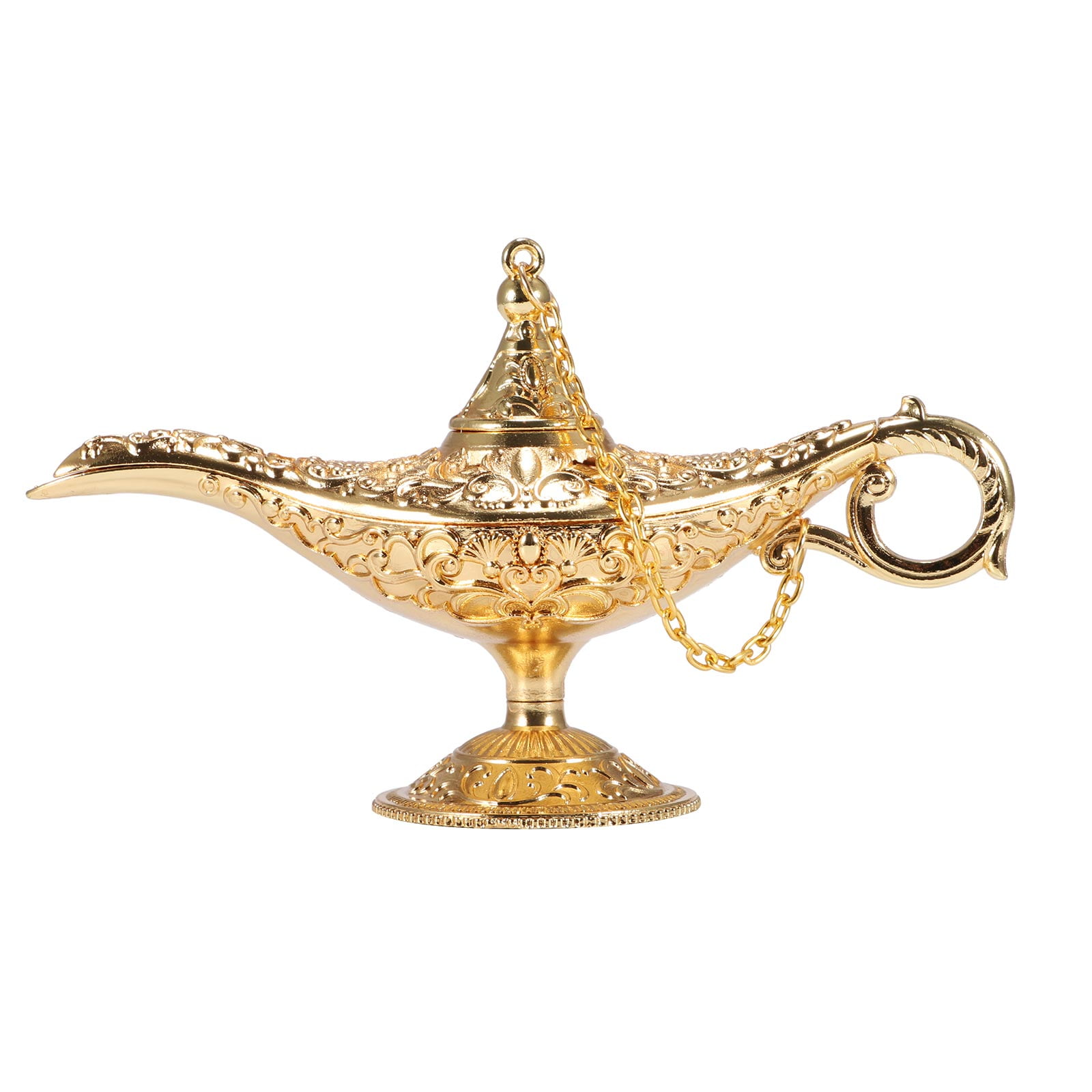 Lighting Vintage Genie Oil Lamp with Gold Gilding Floral Detail Home ...