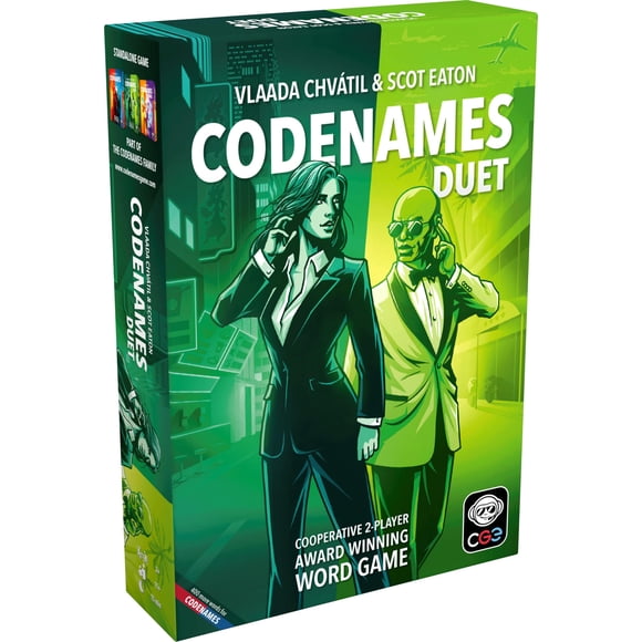 Juego de mesa CGE Codenames Duet: juego cooperativo de palabras