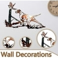thumbnail image 2 of Rungungde 3D Metal Wall Art Decor, Rustic Metal Elk Saw Blade Deer Pheasant Dog Hunting Scene Wall Art Sculpture Hanging for Indoor Outdoor Home Office Cabin Farmhouse Animal Artwork Decorations, 2 of 7