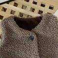 thumbnail image 6 of Toddler Winter Fleece Waistcoats Girls Boys Autumn Wool Warm Vests Coats Outwear 1-6Y, Coffee, 6 of 7