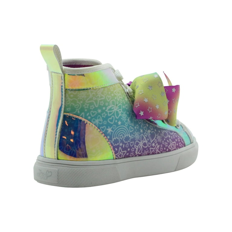 Nickelodon Jojo Siwa Little Girl Big Girl Athletic Hightop Sneaker Sizes 13 5 Walmart