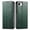 Green, variant on Wallet Case for iPhone 16 E Leather Magnetic Flip, Card Slots, Wrist Strap Purple