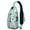 Greenish-blue-15, variant on Floral Ethnic Colorful Multipurpose Shoulder Backpack for Women Men – Water-resistant, Secure zipper pockets, Compact design – Tribal Tribal Style Aesthetic Design for Travel, Hiking, Outdoor