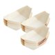 thumbnail image 3 of 50 bandejas de madera para servir, desechables, para comida, sushi, platos 14cmx8cm, 3 of 9