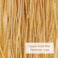 thumbnail image 5 of 18 Gauge French Bullion Wire 40 Feet Gold Hard Spiral Copper French Metalic Wire with Storage Box for Edge Crochet Jewelry Making and Clothes Decoration Golden, 5 of 8