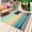 Dark Green, variant on Turquoise Pink Coastal Outdoor Rug for Patio/Deck/Porch, Non-Slip Large Area Rug 4 x 6 Ft, Summer Tropical Beach Palm Tree Indoor Outdoor Rugs Washable Area Rugs, Reversible Camping Rug Carpet Runner