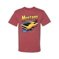 thumbnail image 2 of Wild Bobby, Ford Yellow Mustang Horsepower Cars and Trucks Men Graphic Tee, Vintage Heather Red, 4X-Large, 2 of 6