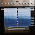 thumbnail image 2 of Navy Blue Ombre 1 Pack Kitchen Towel, Water Absorbent Dish Towel, Modern Abstract Art Ocean Oil Painting Decorative Hand Towels - Quick Drying Cloth for Cooking Baking, 18x28 Inch, 2 of 8
