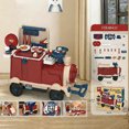 thumbnail image 3 of 3-in-1 Kids Ride-On Train and Pretend Play Kitchen Set, Toddler Construction Toy with Realistic Cookware Accessories, Ages 2-5, 3 of 6
