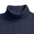 thumbnail image 7 of Men's Stretch Muscle Tshirts Turtleneck Long Sleeve Knit Tees Casual Slim Fit Basic Shirt Tops Business Casual Workwear, 7 of 7