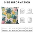 thumbnail image 5 of ONETECH Colorful Pineapple Pillow Covers Leaves Summer Tropical Fruit Throw Pillow Case Pillow Cushion Cover, 5 of 5