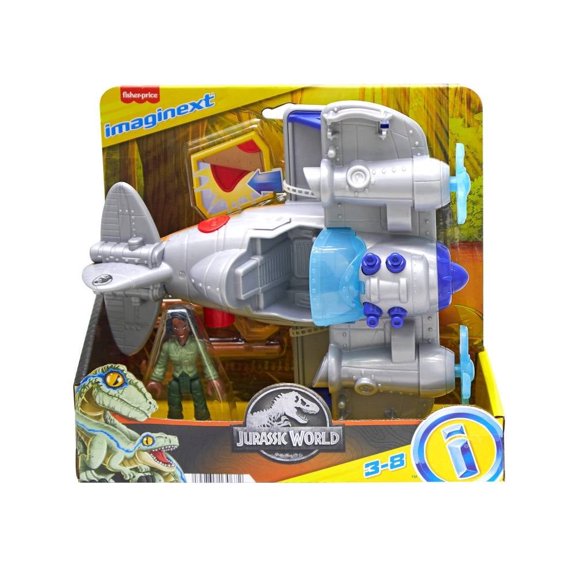 Dinosaurio de Juguete Imaginext Jurassic World Air Tracker Kayla & Plane