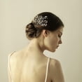 thumbnail image 2 of Rhinestone Gypsophila Flower Hair Comb Slide Wedding Hair Accessories, 2 of 8