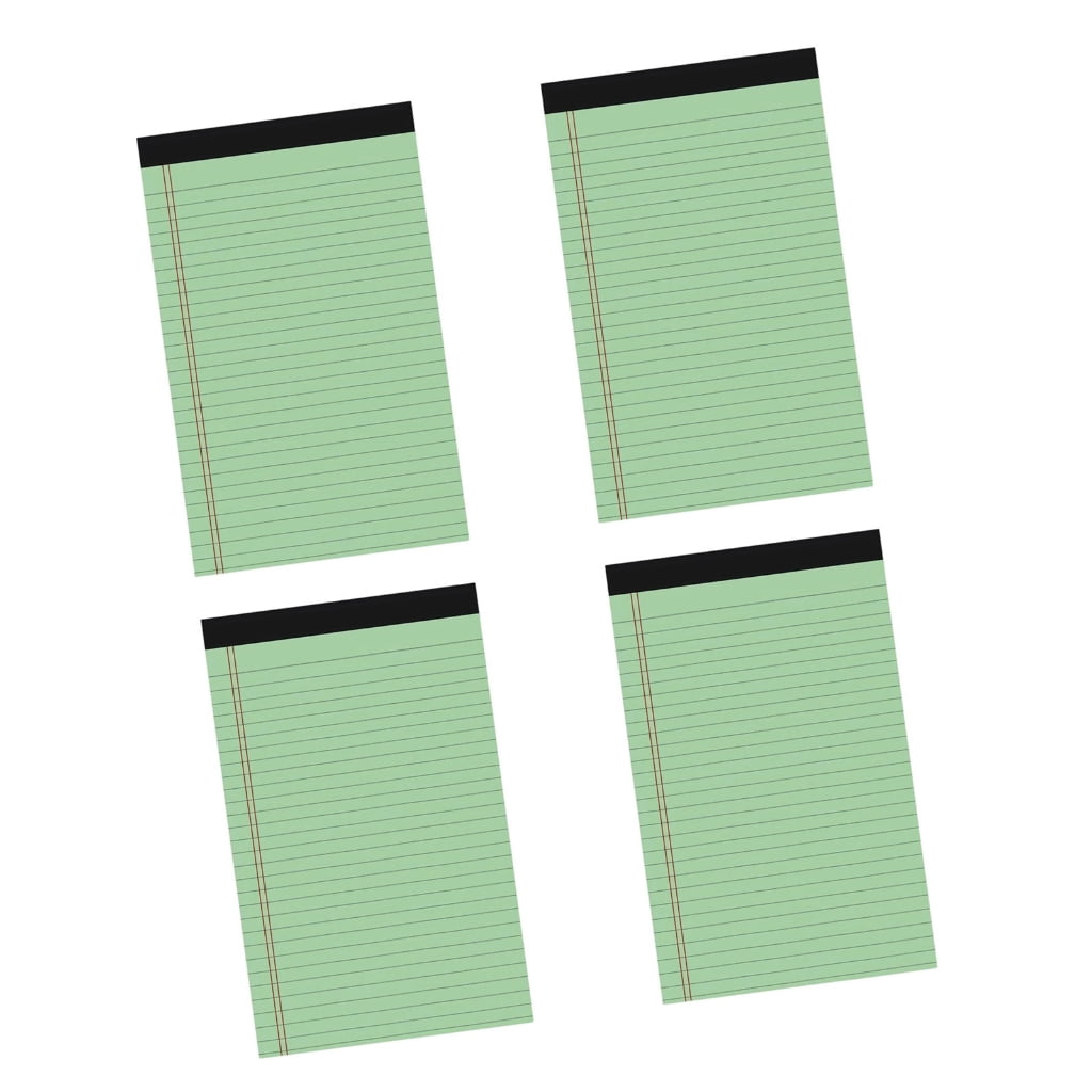 4 Pcs A4 Lined Paper Pads Legal Pad Small Note Pad Pocket Notebook Scratch Pads