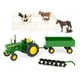 thumbnail image 1 of Juguete Tractor John Deere 4020 1:32 con Vagon Rastra Corral y Caballos, 1 of 5