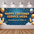 thumbnail image 3 of Festive Design Happy Customer Service Week Appreciation Banner for Corporate Event Office Celebration Thank You, 3 of 7