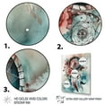 thumbnail image 3 of Designart "Blue And Pink Narratives Of Boho Inspiration II" Boho Feather Wall Art For Bathroom, 3 of 5