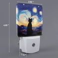 thumbnail image 2 of Fotbe Cat Under Starry Skies Luz Nocturna LED, Luz de Noche con Sensor de Luz Natural de Anochecer a Amanecer, Se Enchufa a la Pared, Blanco Cálido 0.5W-US, 2 of 7