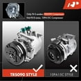 thumbnail image 2 of A-Premium AC Compressor with Clutch Compatible with Honda Civic 1994-2000 Civic del Sol 1994-1995 CR-V 1997-2001, 2 of 9