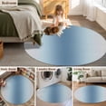 thumbnail image 5 of Round Rug 4Ft Washable Non-Slip, Blue Grey Ombre Circle Area Rugs for Living Room Bedroom, Farmhouse Gradient Minimalist Indoor Floor Mats Carpet Runner for Home Decor Aesthetic, 5 of 8