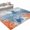 Blue, variant on Entryway Rug 2'x3', Blue Ocean Octopus Kitchen Runner Rugs Non-Slip Carpet Mats, Coastal Nautical Coral Starfish Leaves Bedside Rugs Runners Washable Floor Carpet for Bathroom Laundry Room