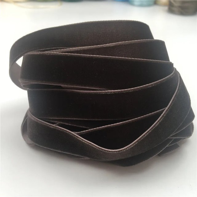 Cinta de terciopelo de una cara colorida de 6mm/9mm/15mm, 5 yardas, para regalo hecho a mano, envoltura de ramo, decoración de fiesta, Navidad inelástica