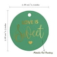 thumbnail image 6 of Inkdotpot Pack Of 100 Love Is Sweet Wedding Favor Paper Tags Craft Real Gold Foil Hang Tags, 6 of 7