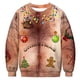 thumbnail image 4 of Suéter navideño novedoso, divertido y feo suéter navideño con luces para hombres y mujeres, jersey con estampado 3D, suéter cálido, 4 of 5