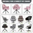 thumbnail image 6 of Xixirimido Cherry and Cherry Blossom Pattern Office Chair Covers Computer Stretch Accent Dining Chair Covers Swivel Desk Chair Armrest Slipcover for Mid-Back Rotating Chairs, 6 of 7