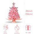thumbnail image 2 of Árbol de Navidad SY CRAFT mini rosa con luces y adornos de 20 cm, 2 of 7